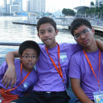 Tired yet happy at Merlion Park