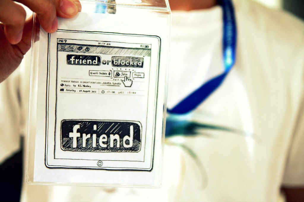 "Friend or Blocked" Concert Tag